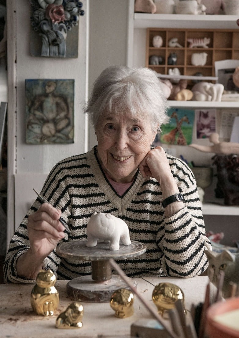 Lisa Larson, burk med lock, K-St | Auction karljohanauktioner.se