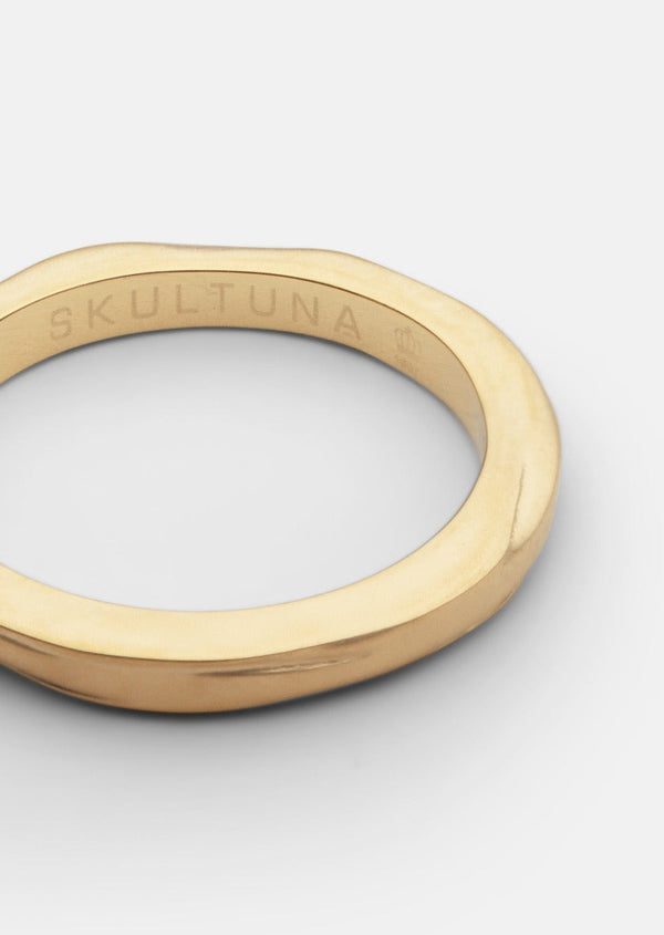 Ring Thin - Opaque Objects - Matte Gold Plated