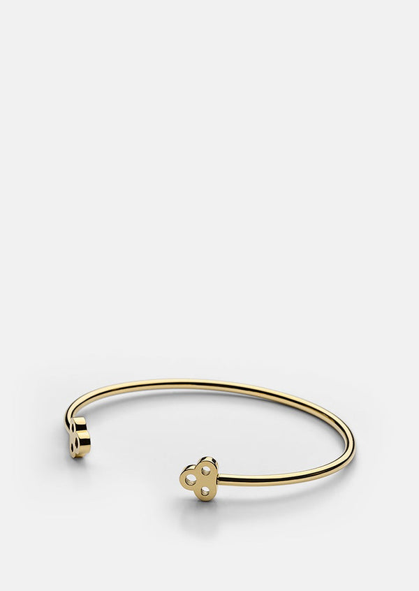 Open Key Cuff - Gold Plated