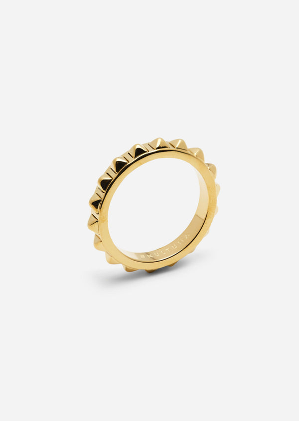 Rivets Petit Ring - Gold Plated