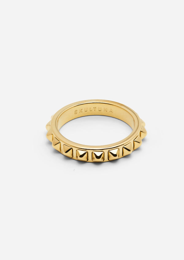 Rivets Petit Ring - Gold Plated