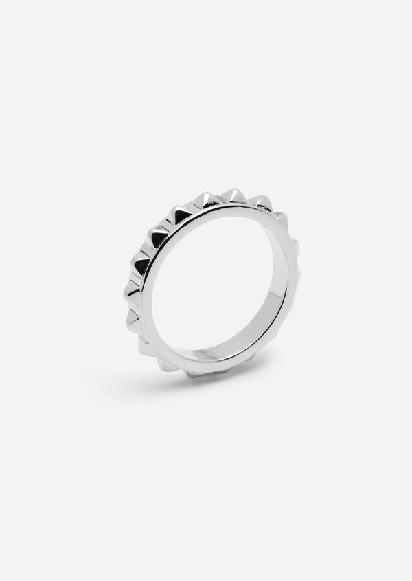 Rivets Petit Ring - Silver Plated