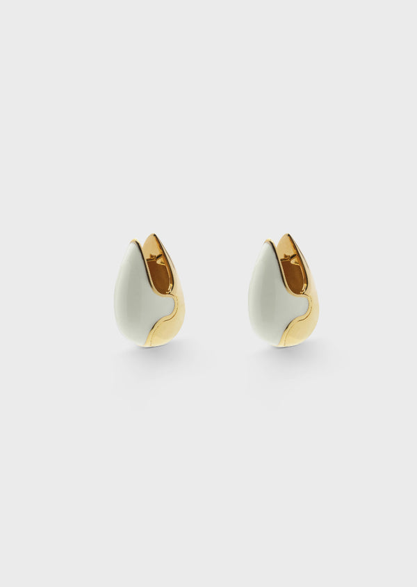 Jointure Enamel Bold Hoop Earrings