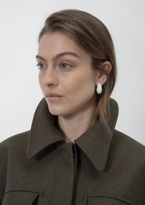 Jointure Enamel Bold Hoop Earrings