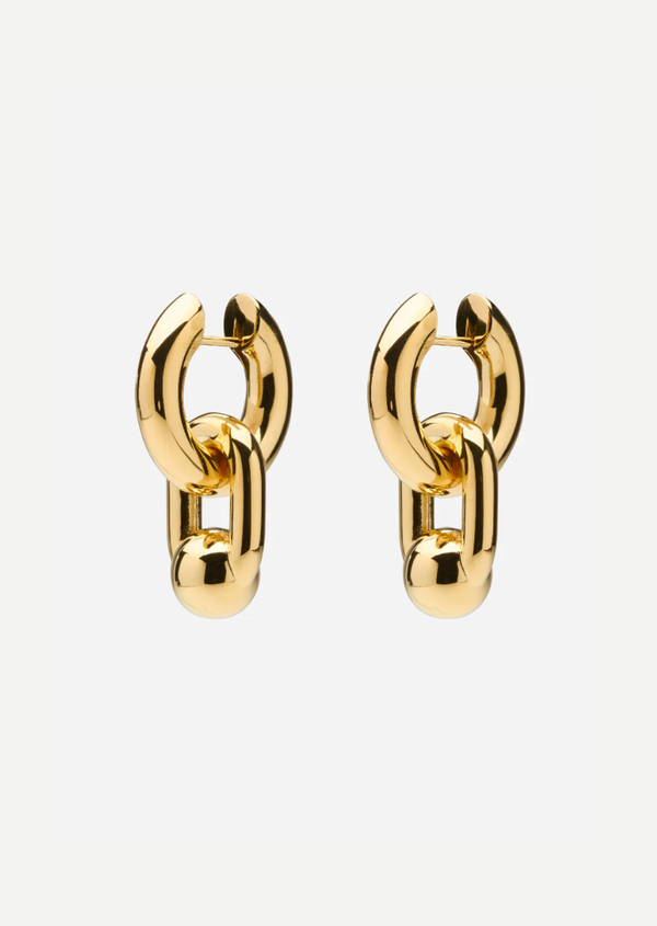 Hoop Earrings - Bouclé - Gold Plated