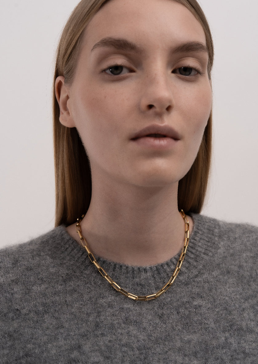 Traverse Chain Necklace - Gold Plated – Skultuna 1607