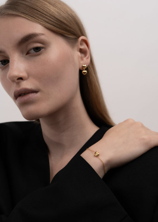 Heart Bracelet – Gold Vermeil