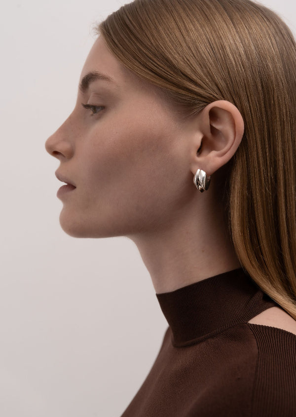 Écume de Mer - Unda Petit Earrings - Silver Plated