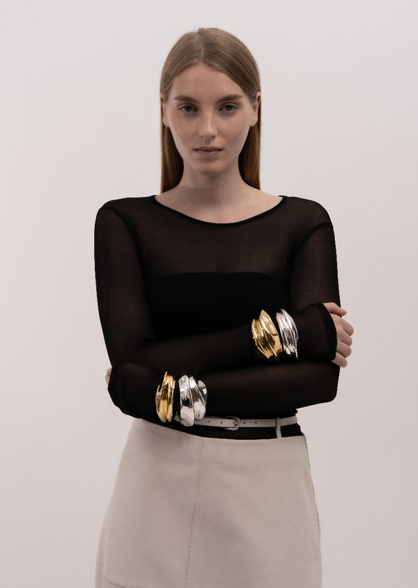 Écume de Mer Bangle - Gold Plated