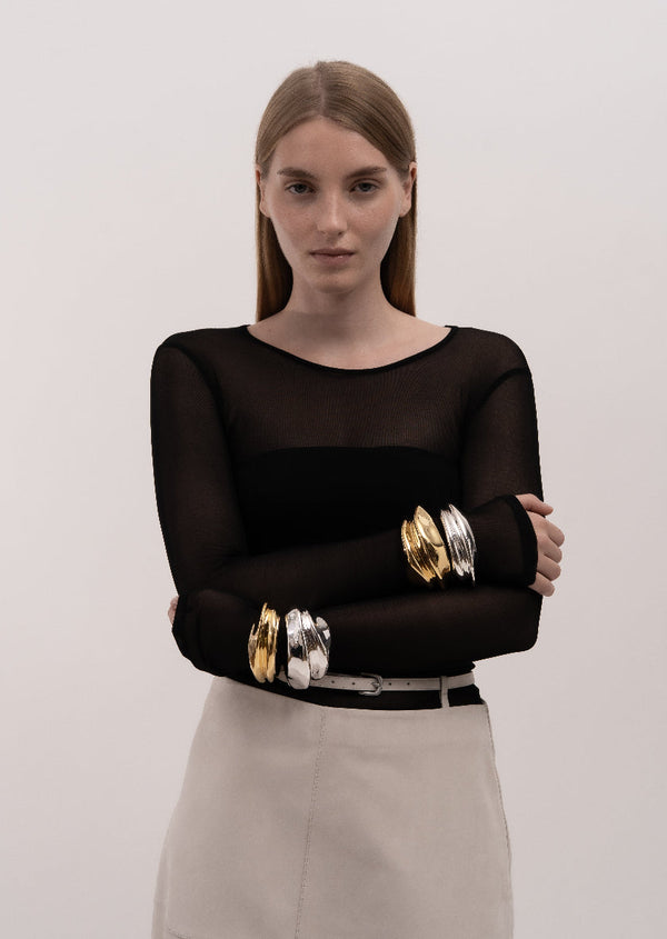 Écume de Mer Bangle - Gold Plated