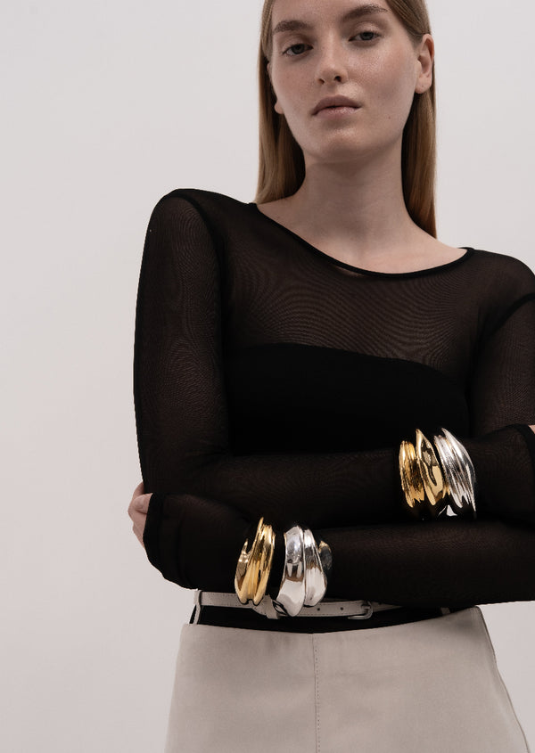 Écume de Mer Petit Bangle - Gold Plated