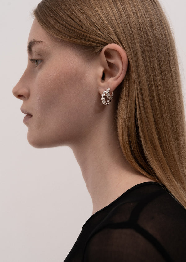 Mille Coeurs Hoops - Sterling Silver