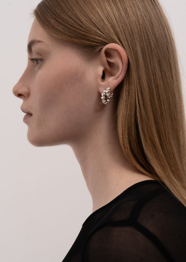 Mille Coeurs Petit Hoops - Sterling Silver