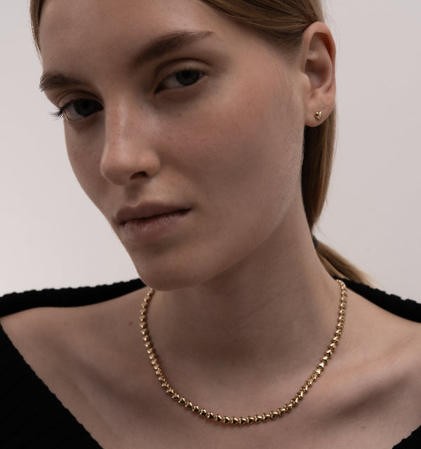 Mille Coeurs Collier Necklace in Gold Vermeil