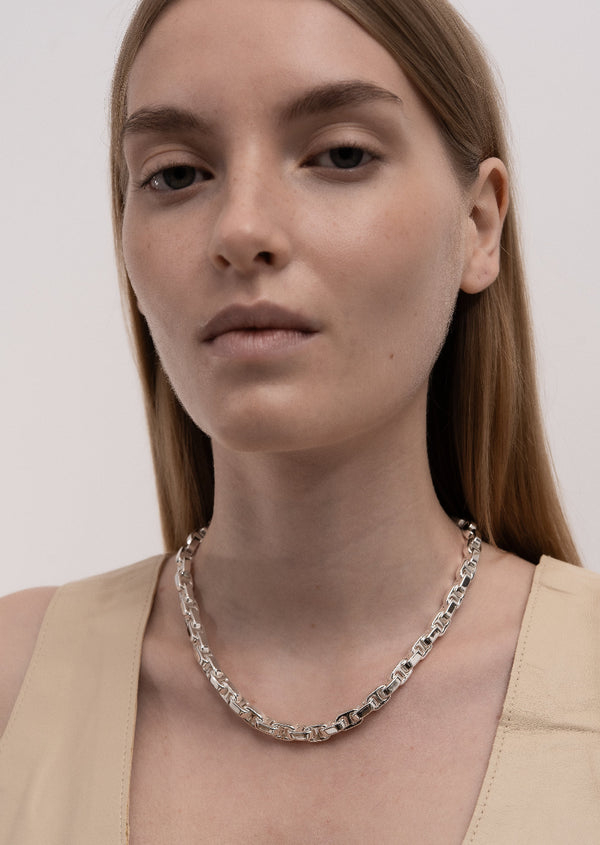 Velo Chaîne Necklace - Silver Plated