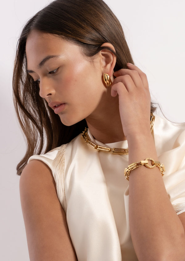 Relier X Bracelet - Gold Plated