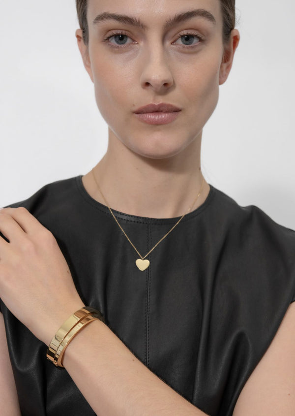 Insignia Heart Necklace - Gold-Plated