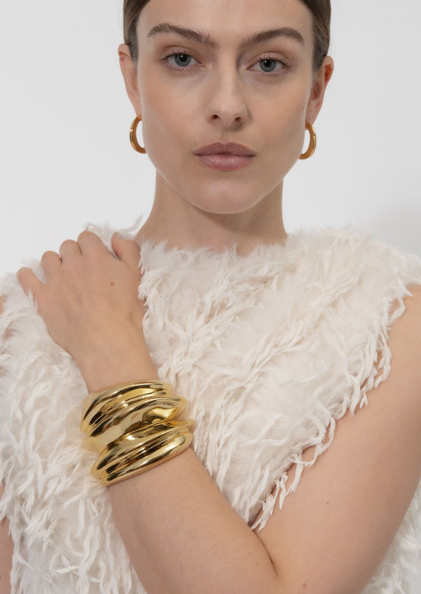 Écume de Mer Petit Bangle - Gold Plated