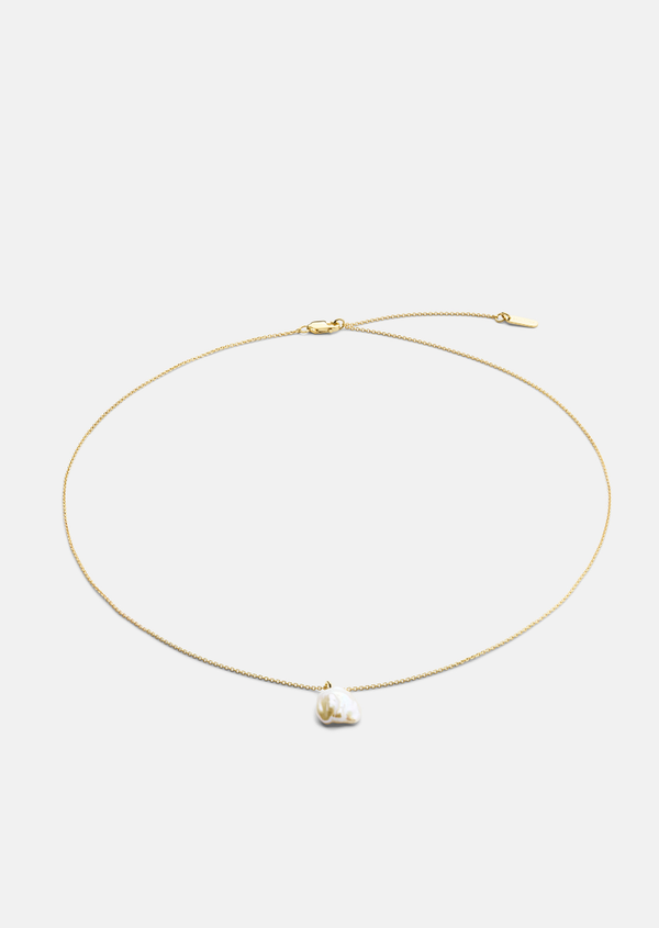 Perle Libre Keshi Pearl Necklace - Gold Vermeil
