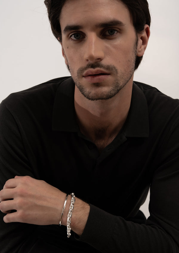 Velo Chain Bracelet - Silver Plated