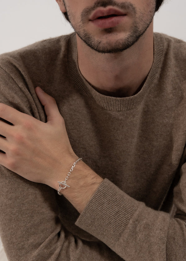 Unité Chain Bracelet Thin - Silver Plated