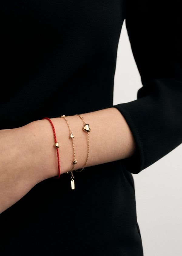Heart Bracelet – Gold Vermeil