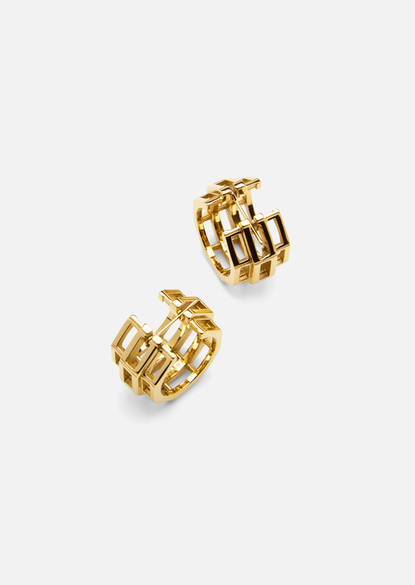 Relier Hoop Earrings - Gold Plated