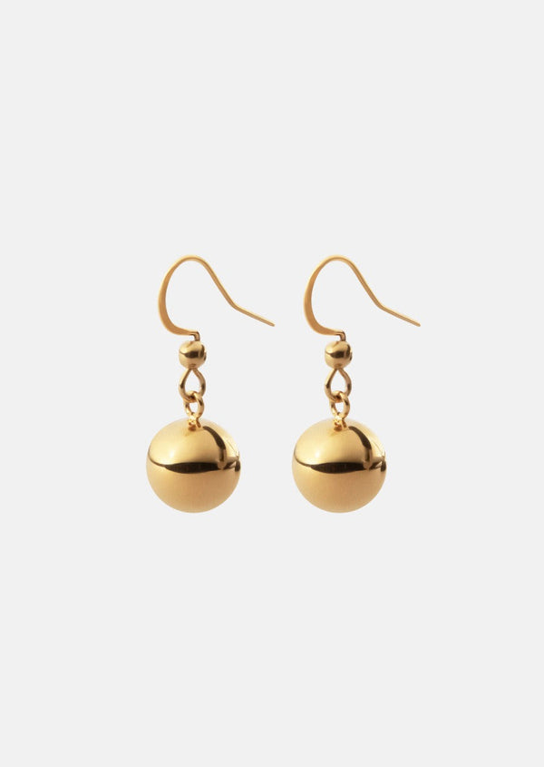 Ball Drop Earring – Gold Plated