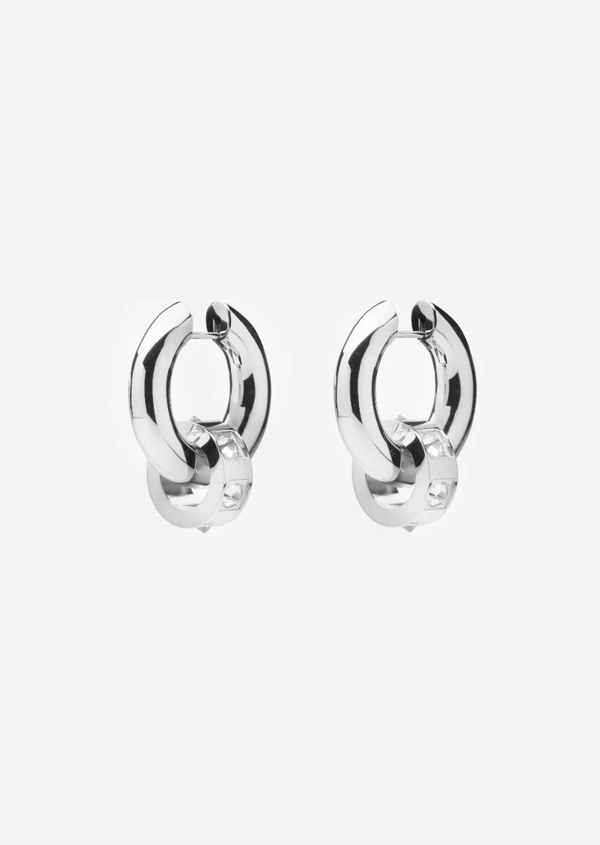 Hoop Earrings - Anneau - Silver Plated