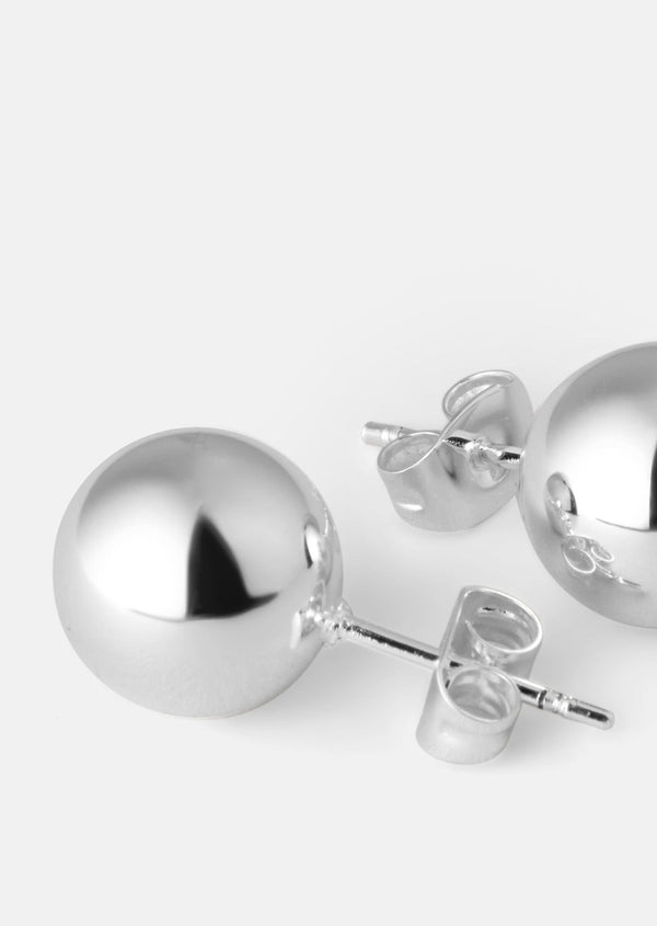 Ball Earring - Silver Plated