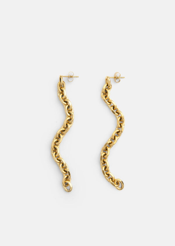 Unité Chain Earring – Gold Plated