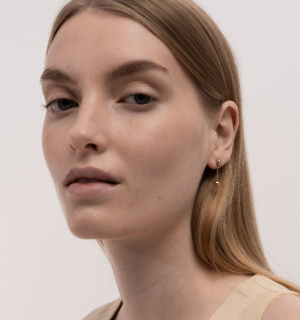 Météorite Diamond Earrings - Gold Vermeil