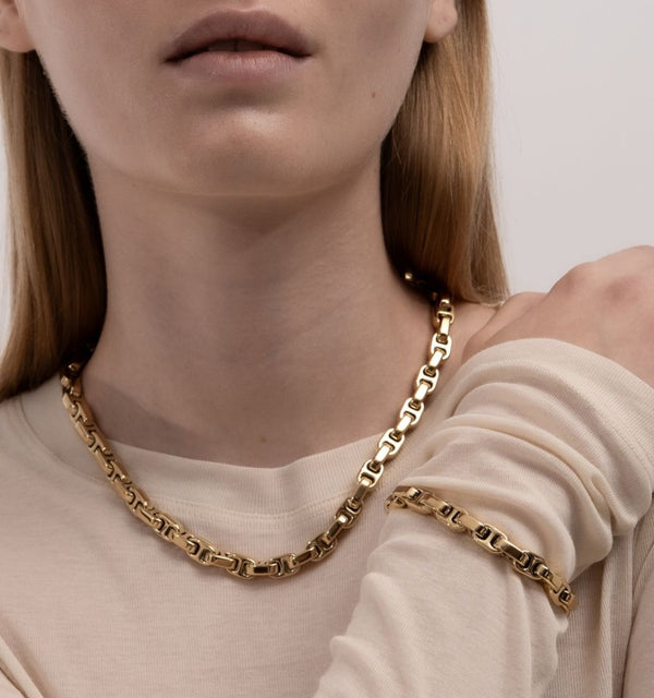 Velo Chaîne Necklace - Gold Plated