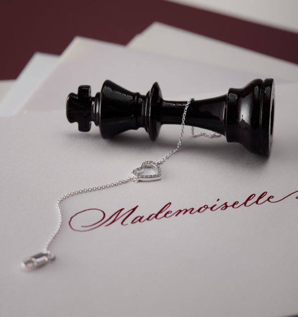 Pavé Symbol - Heart Bracelet - Sterling Silver