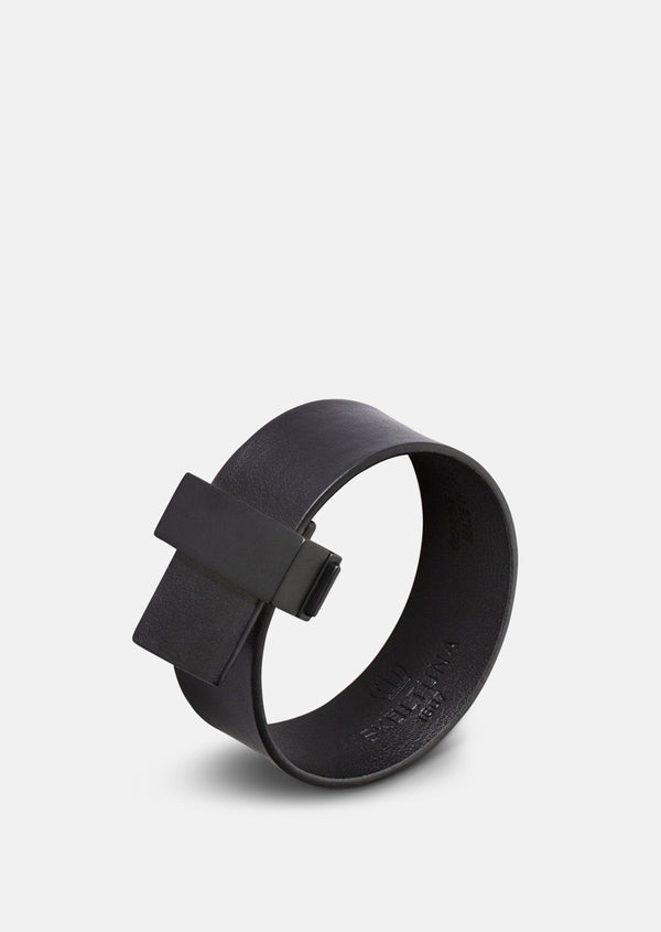 Clasp Bracelet Thin - Black