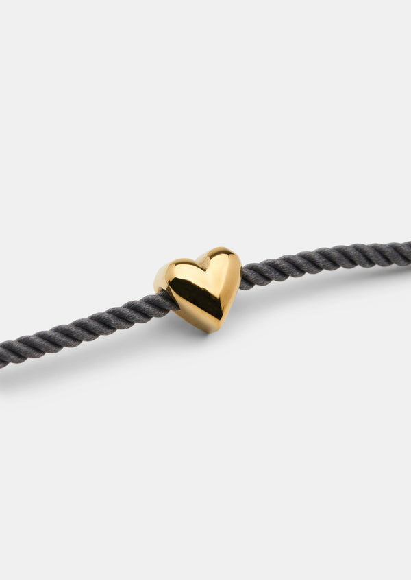 Heart Thread Bracelet – Taupe