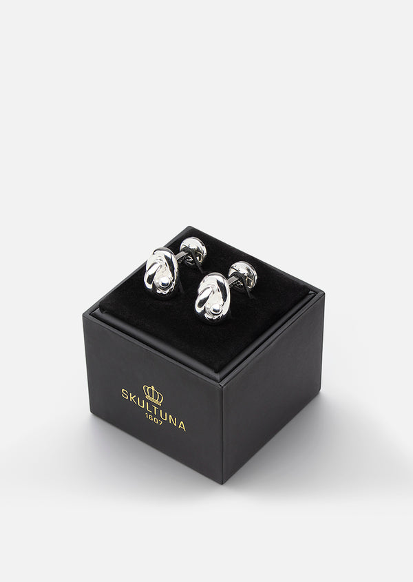Nodo Cufflinks - Silver Plated