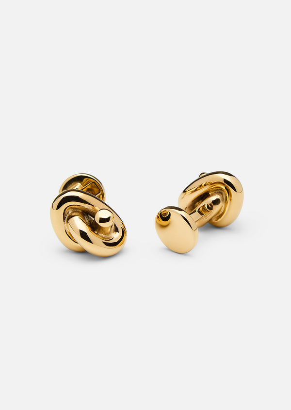 Nodo Cufflinks - Gold Plated