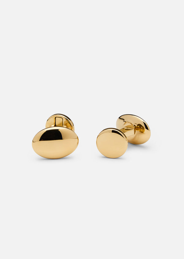 Orbe Cufflinks - Gold Plated