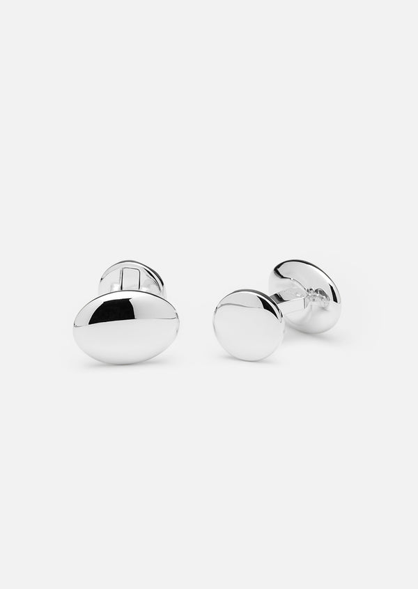 Orbe Cufflinks - Silver Plated