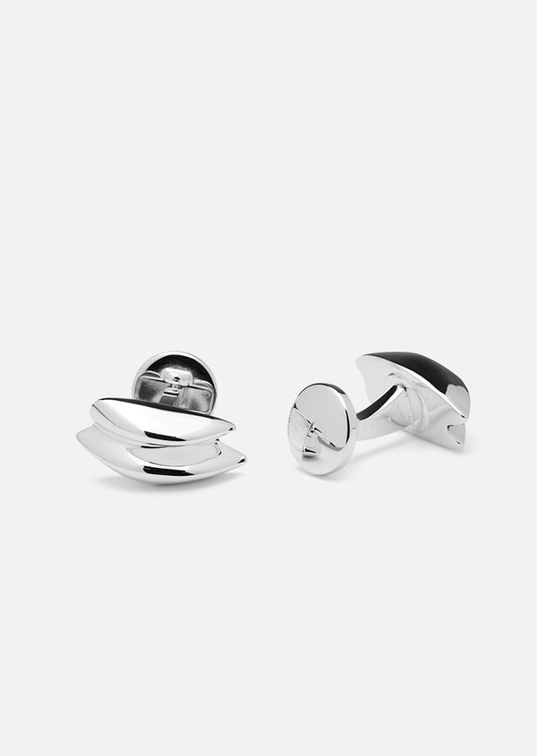 Écume de Mer - Unda Cufflinks - Silver Plated