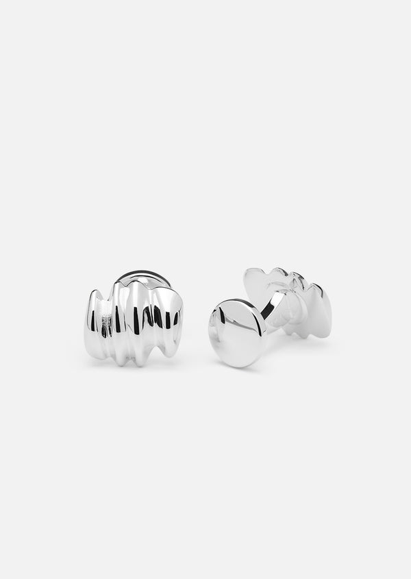 Écume de Mer - Marea Cufflinks - Silver Plated