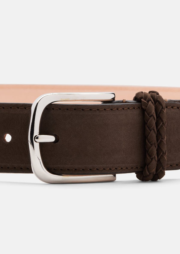 Skultuna Suede Belt - Brown