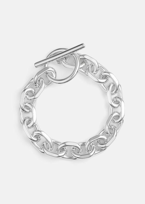 Unité Chain Bracelet XL - Silver Plated