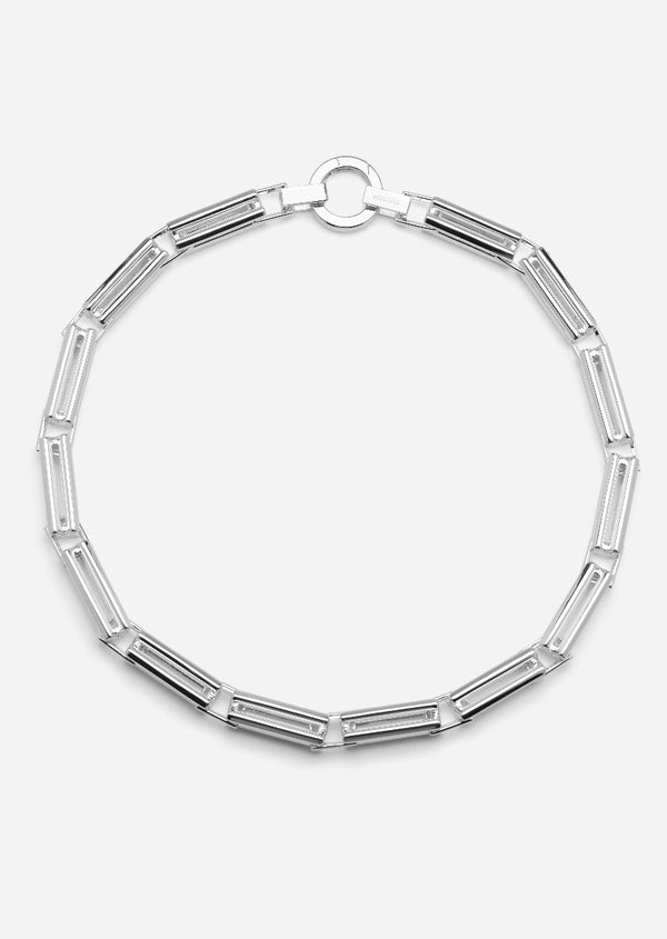 Relier X Necklace - Silver Plated