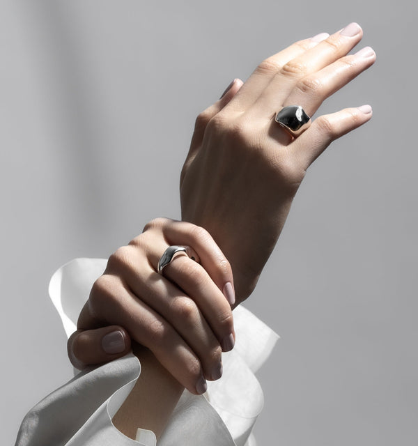 Chunky Petit Ring - silver Plated