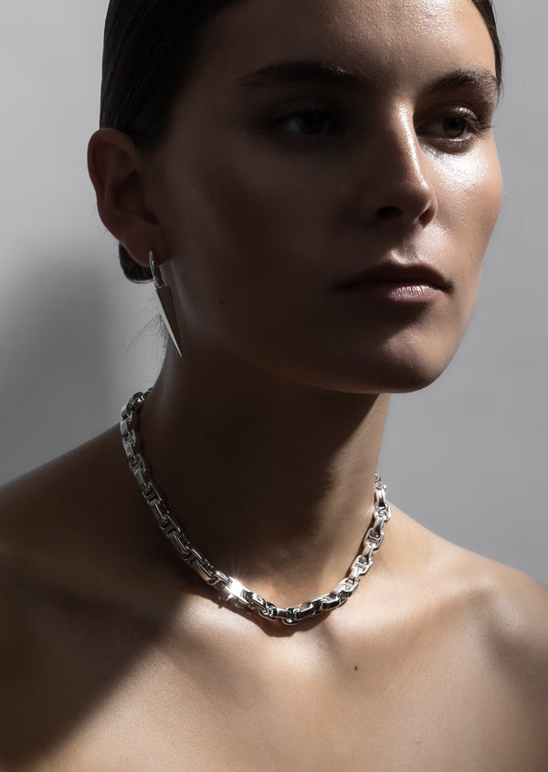Velo Chaîne Necklace - Silver Plated