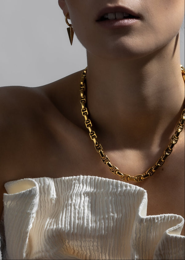 Velo Chaîne Necklace - Gold Plated