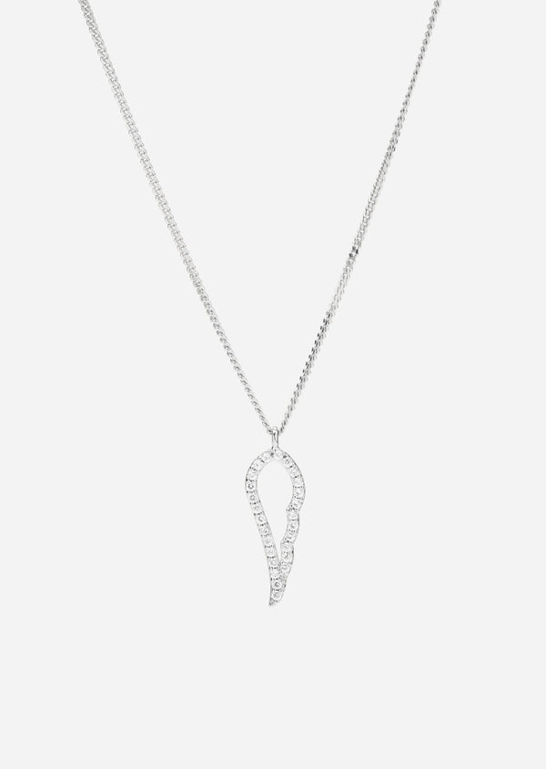 Pavé Series - Angel Necklace – Sterling Silver