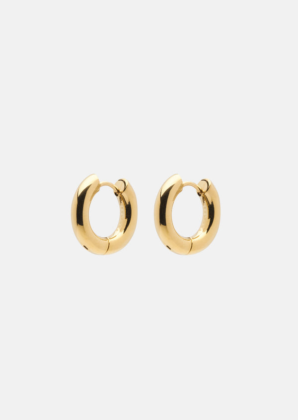 Hoop Earrings - Gold Plated - Medium